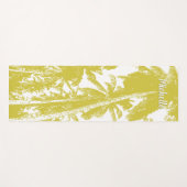 Palmbomen in een goudgeposteriseerd ontwerp yogamat (Voorkant (horizontaal))