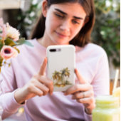 Palmbomen in groene en gele waterverf tropen Case-Mate iPhone case