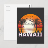 palmbomen in Hawaï Briefkaart (Voorkant / Achterkant)