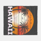  palmbomen in Hawaï Fleece Deken (Voorkant (Horizontaal))