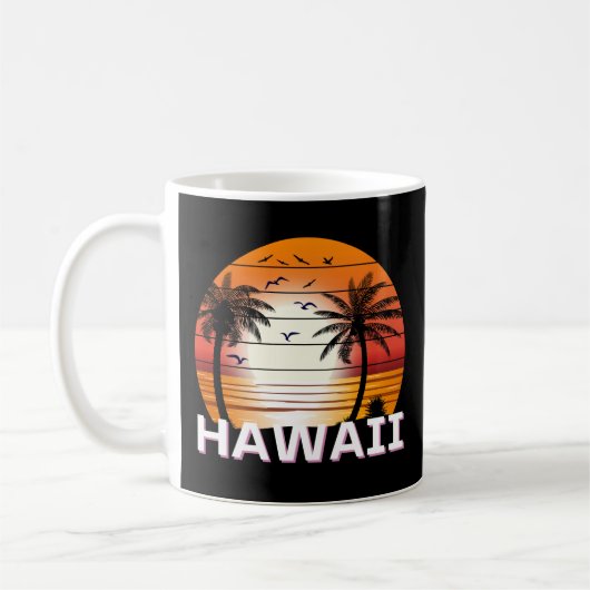 palmbomen in Hawaï Koffiemok (Links)