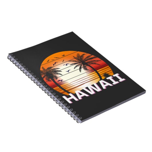  palmbomen in Hawaï Notitieboek (Rechterzijde)