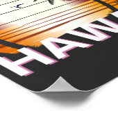  palmbomen in Hawaï Poster (Hoek)