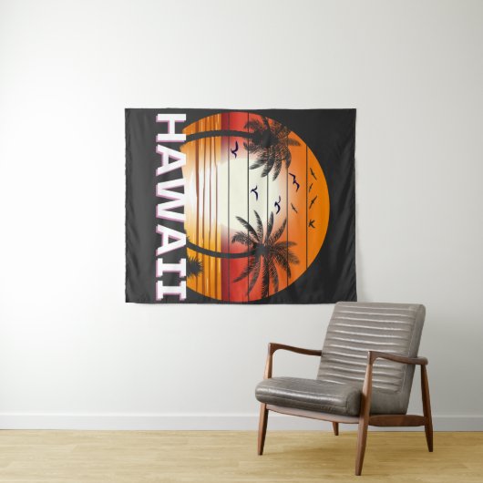  palmbomen in Hawaï Wandkleed (In Situ (horizontaal))