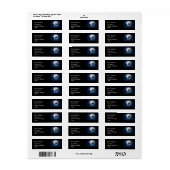 Palmbomen in het maanlicht etiket (Full Sheet)