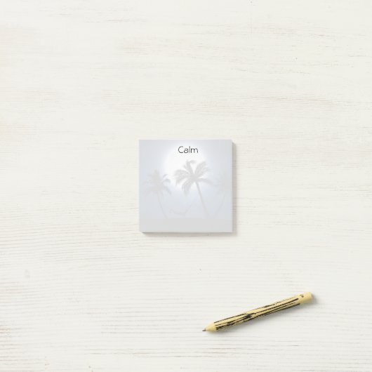 Palmbomen in het maanlicht post-it® notes (Op bureau)