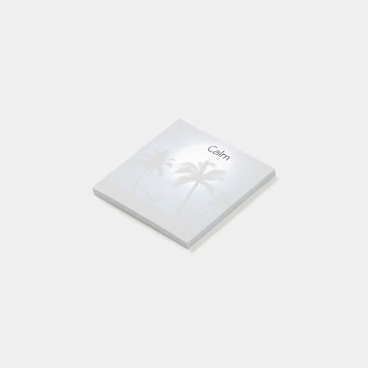 Palmbomen in het maanlicht post-it® notes (Schuin)