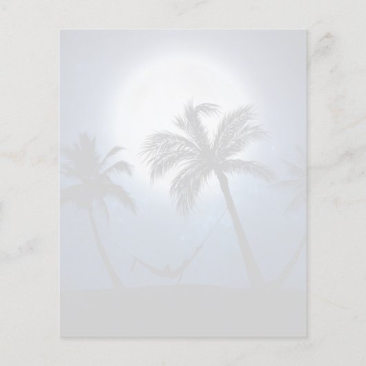 Palmbomen in het moonlicht (Achterkant)