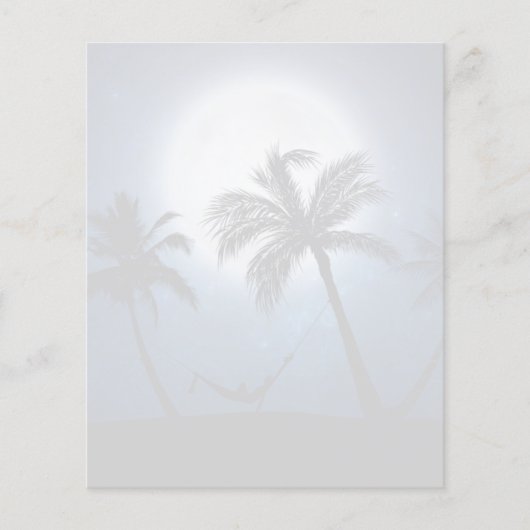 Palmbomen in het moonlicht (Voorkant)