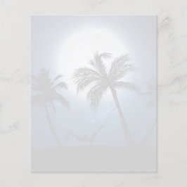 Palmbomen in het moonlicht