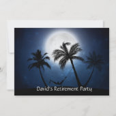 Palmbomen in het moonlicht kaart (Voorkant)