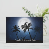 Palmbomen in het moonlicht kaart (Staand voorkant)