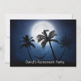 Palmbomen in het moonlicht kaart