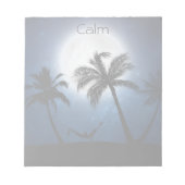 Palmbomen in het moonlicht notitieblok (Voorkant)