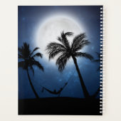 Palmbomen in het moonlicht planner (Achterkant)