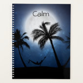 Palmbomen in het moonlicht planner (Voorkant)