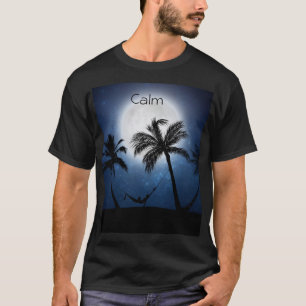 Palmbomen in het moonlicht t-shirt