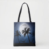 Palmbomen in het moonlicht tote bag (Voorkant)