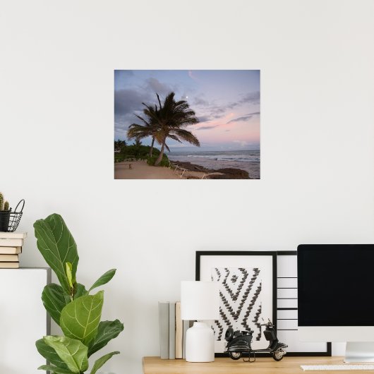 Palmbomen in het Paradijs Poster (Thuiskantoor)