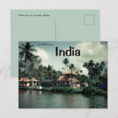 Palmbomen in Kerala India Briefkaart (Voorkant / Achterkant)