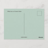 Palmbomen in Kerala India Briefkaart (Achterkant)