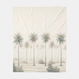 Palmbomen in Miami Fleece Deken