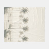 Palmbomen in Miami Fleece Deken (Voorkant (Horizontaal))