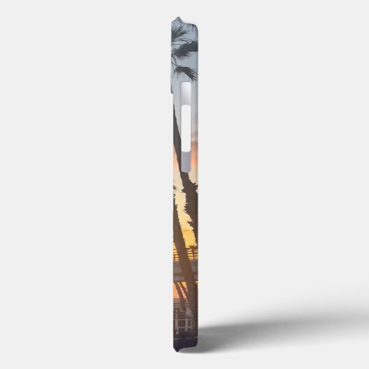 Palmbomen in Oceanside California Sunset Case-Mate iPhone Case (Achterkant / Links)