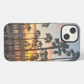 Palmbomen in Oceanside California Sunset iPhone Hoesje (Achterkant horizontaal)