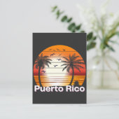  palmbomen in Puerto Rico Summer Beach Briefkaart (Staand voorkant)