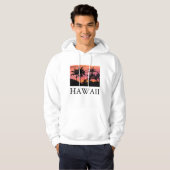 Palmbomen in silhouet, Hawaï Hoodie (Voorkant volledig)
