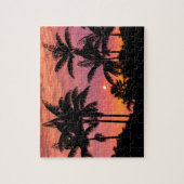 Palmbomen in silhouet, Hawaï Legpuzzel (Verticaal)