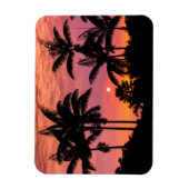 Palmbomen in silhouet, Hawaï Magneet (Verticaal)