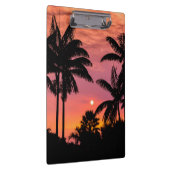Palmbomen in silhouet, Hawaii Klembord (Rechts)