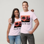 Palmbomen in silhouet, Hawaii T-shirt (Unisex)