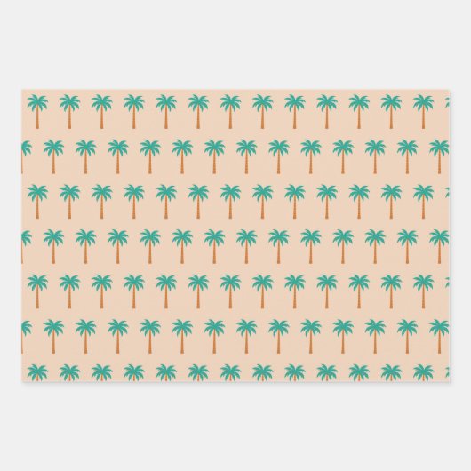 Palmbomen Inpakpapier Vel (Voorkant)
