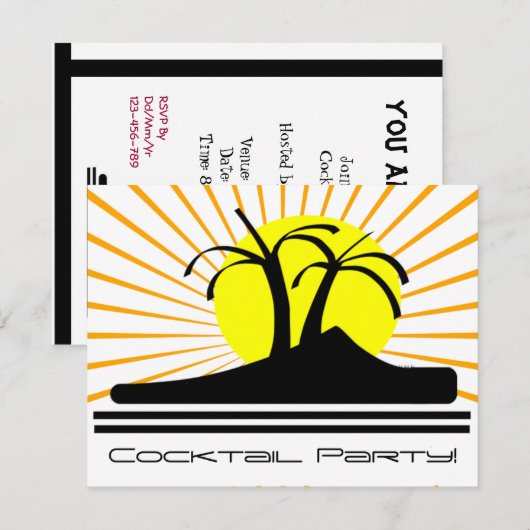 Palmbomen Kaart (Voorkant / Achterkant)