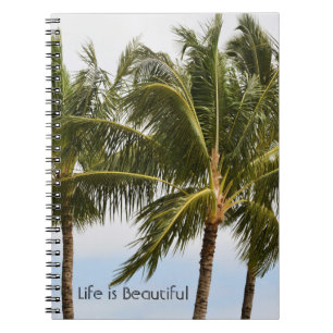 Palmbomen Kauai (mijn fotografie) Notitieboek