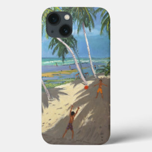 Palmbomen Klein strand Barbados 2013 iPhone 13 Hoesje