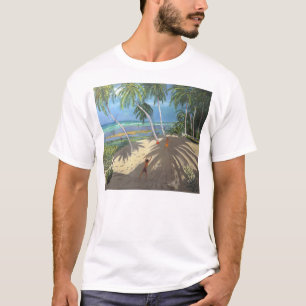 Palmbomen Klein strand Barbados 2013 T-shirt