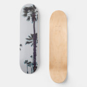 palmbomen langs de oceaan persoonlijk skateboard (Voorkant)