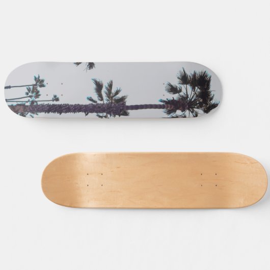 palmbomen langs de oceaan persoonlijk skateboard (Horizontaal)