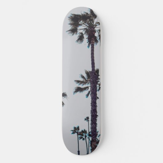 palmbomen langs de oceaan persoonlijk skateboard (Voorkant)