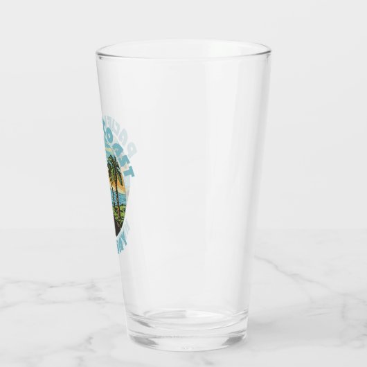 Palmbomen langs de westkust van de Stille Oceaan Glas (Links)