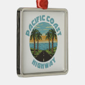 Palmbomen langs de westkust van de Stille Oceaan Metalen Ornament (Rechts)
