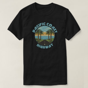 Palmbomen langs de westkust van de Stille Oceaan T-shirt