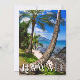 Palmbomen langs Hideaways Beach Bedankkaart