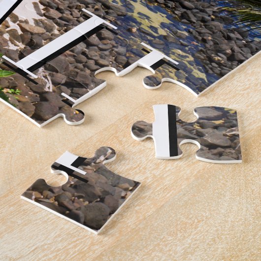 Palmbomen langs Hideaways Beach Legpuzzel (Zijkant)