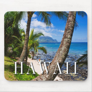 Palmbomen langs Hideaways Beach Muismat