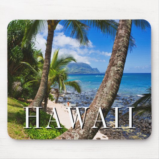 Palmbomen langs Hideaways Beach Muismat (Voorkant)